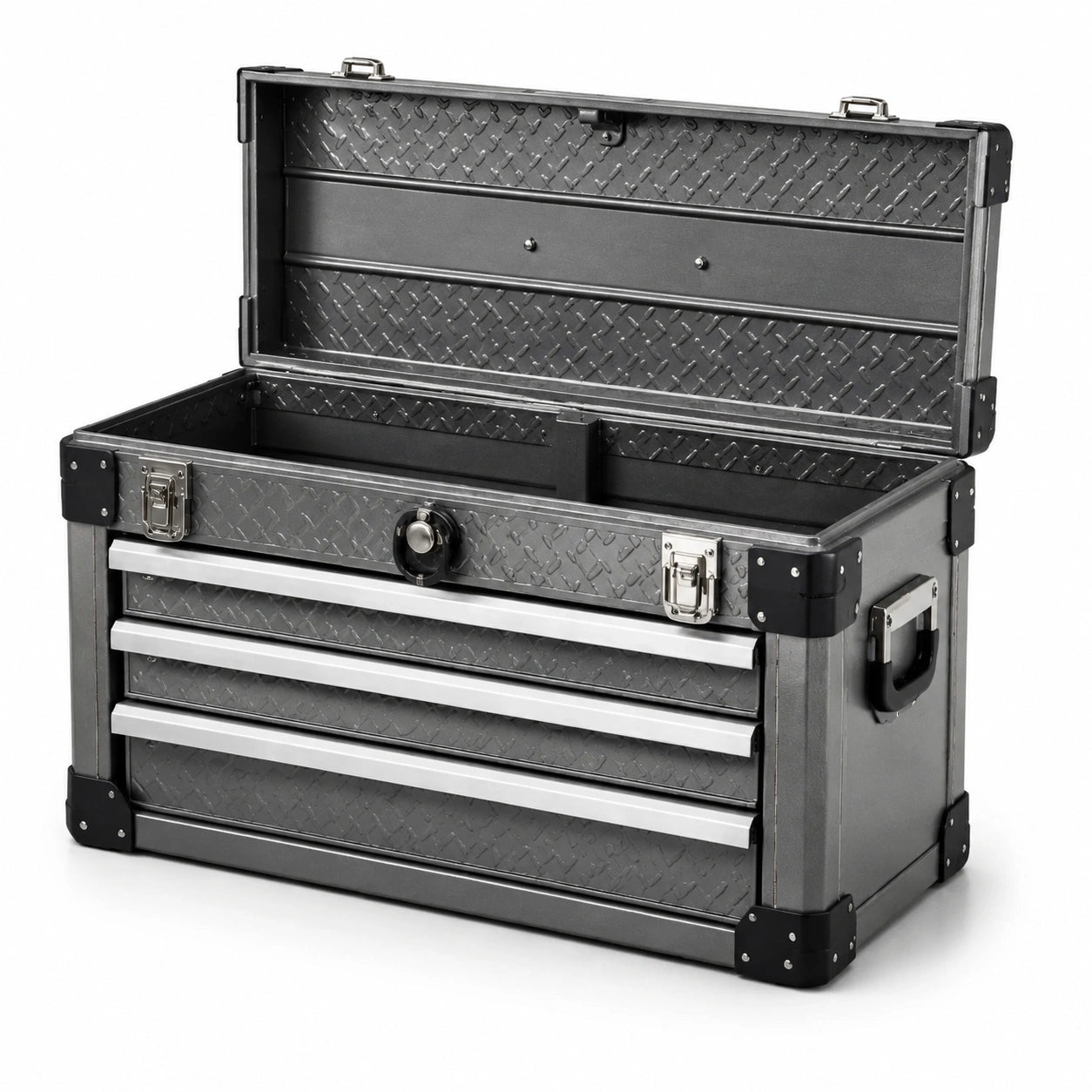 Caja de herramientas de acero con cajones