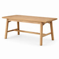 Mesa de comedor de madera de roble 150x75x75 cm